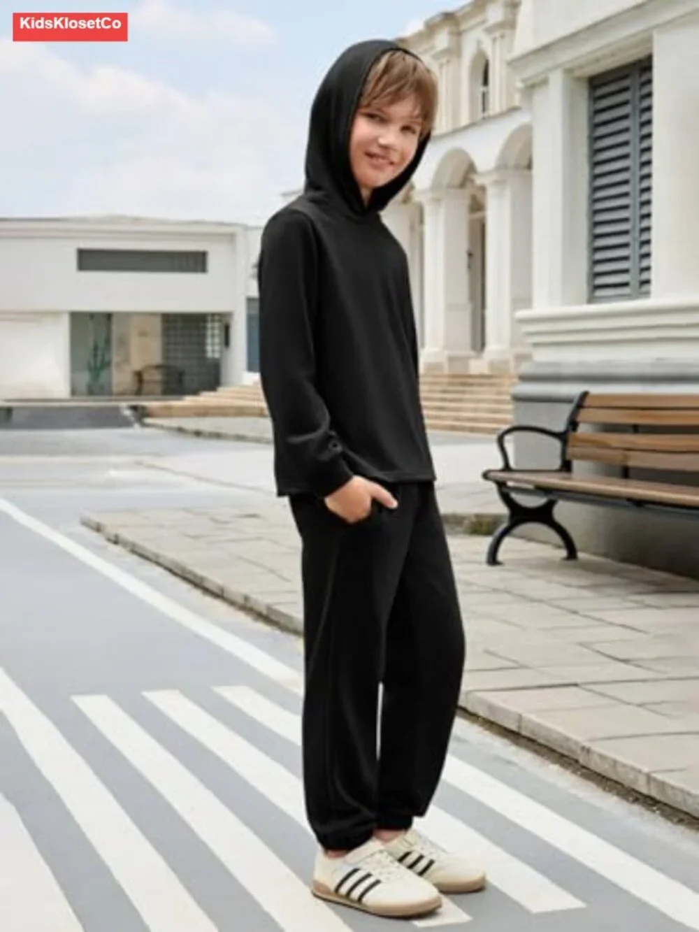 Boys 2 Piece Hoodie & Jogger Set Sweatsuit Track Pants Lounge Wear